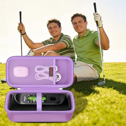 Elonbo Carrying Case for MiLESEEY GeneSonic Pro Golf GPS Speaker, Lilac - color: Lilac