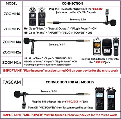 AGD Professional External TRS 3.5 Lavalier Lapel Microphone Clip-on Lav Mini Mic Compatible with Rode Wireless Transmitter Go GoPro MediaMod Zoom Tascam Audio Recorder DSLR Canon Nikon Sony YouTube