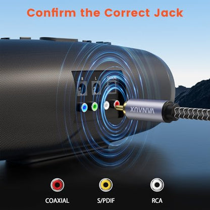 VANAUX Subwoofer RCA Cable 90 Degree RCA to RCA Audio Cable Digital Coaxial Audio Cord,Nylon Braided,Gold-Plated for Hi-Fi Systems,HDTV,Sound Bar,Car Audio(16.5ft/5m) - size: 16.5 ft, style: Single 90°