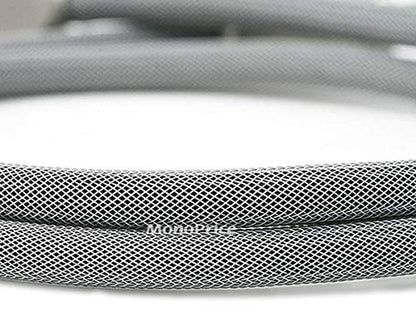 Monoprice 103448 Premium S/PDIF (Toslink) Digital Optical Audio Cable - Silver - 75ft | Heavy Duty Mesh Jacket, Metal Connector Heads, for Play Station, Xbox one, Home Theater & More Gray - size: 75ft