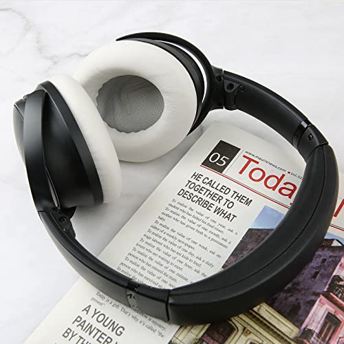 Earpads for Bose QuietComfort 45 QC45 QC35 ii QC35 Professional Ear Pads Headphones Ear Cushions Replacement with Noise Isolation Memory Foam White - color: QC45 White