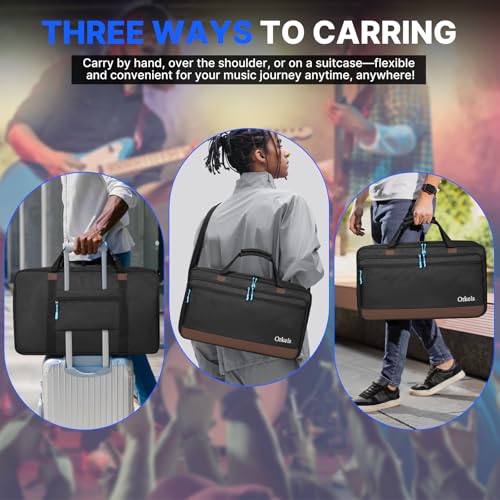 ORKELS DJ Controller Bag, Portable Padded DJ Travel Case with Storage Pocket, Compatible with Pioneer DDJ-400 SB3 SB2 RB FLX4 REV1 DJ2GO2 Party Mix - size: S-20.9''W x 4.1''D x12''W