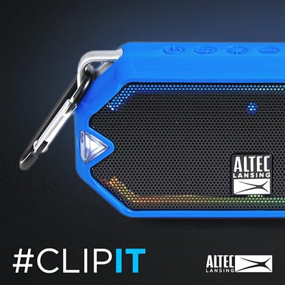 Altec Lansing - HydraMini Wireless Bluetooth Speaker, IP67 Waterproof USB C Rechargeable Battery with 6 Hours Playtime, Compact, Shockproof, Snowproof, Everything Proof (Royal Blue) - color: Royal Blue