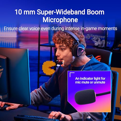 ASUS ROG Delta II Wireless Gaming Headset with Detachable Mic – Black | Tri-Mode (BT 2.4GHz via ROG SpeedNova, 3.5mm), 50mm Titanium Drivers, 110hr Battery, DualFlow Audio for PC, Switch, PS5, Xbox - color: Black