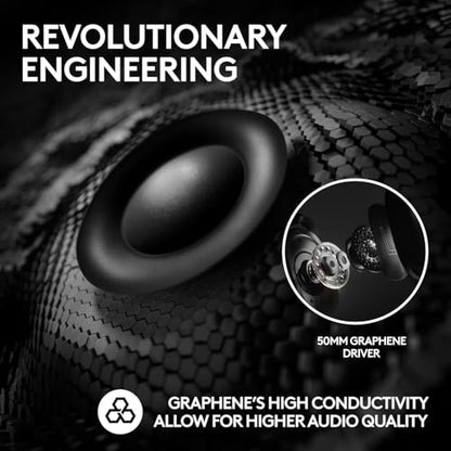 Logitech G PRO X 2 Lightspeed Gaming Headset - Wireless/BT/USB/3.5mm, 50mm Drivers, DTS:X 7.1, Detachable Mic - PC/PS5/PS4/Switch (Renewed) - color: Black