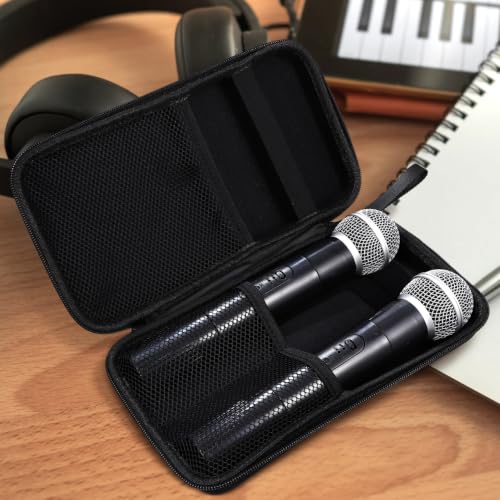 ibasenice Wireless Microphone Storage Case Portable Case Padded Dividers Holder for Wireless Go Ii Accessories