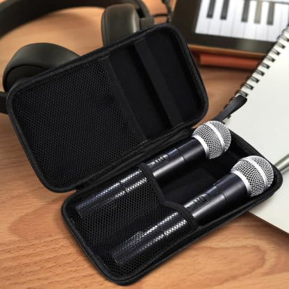 ibasenice Wireless Microphone Storage Case Portable Case Padded Dividers Holder for Wireless Go Ii Accessories