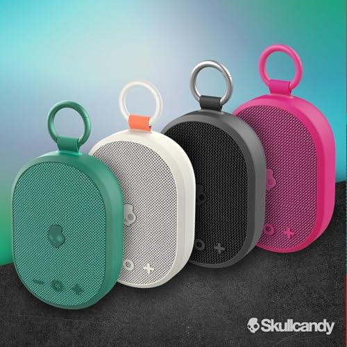 Skullcandy Kilo XT Wireless Bluetooth Speaker - IPX7 Waterproof Mini Bluetooth Speaker with 24 Hour Battery, Downward Firing Passive Radiator, and True Wireless Pairing - Perfect for Outdoor (Green) - color: Green