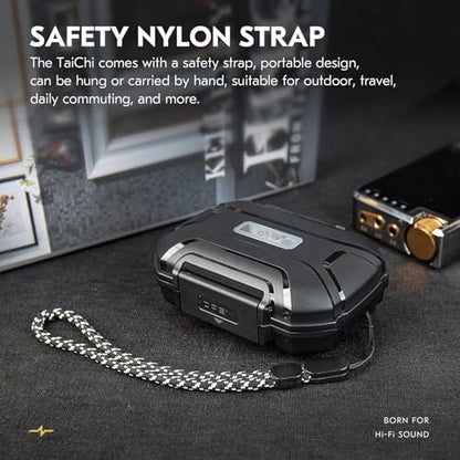 CCZ Taichi Portable IEM Case, Water-Resistant Earbuds Storage Hard Box, Travel Carrying Case for Headphones Compatible with Moondrop CHU II,KZ ZS10 PRO (Dark) - color: Dark