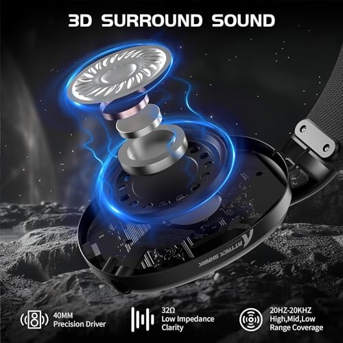 ZIYOU LANG L80 Ultralight Over Ear Tri Mode Wireless Gaming Headset-Black | 2.4Ghz USB C and A Dongle/Bluetooth 5.3/3.5mm Wired,Detachable Mic,Stereo Sound,600mAh Battery for PC Win Mac PS4 PS5 Switch - color: Black, size: Wired+BT+2.4Ghz
