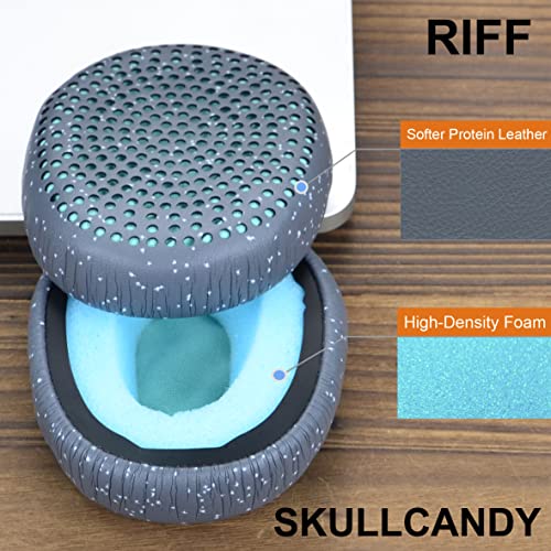 Riff Earpads - defean Replacement Ear Cushion Ear Pads Compatible with Skullcandy Riff Wireless On-Ear Headphones (Blue) - color: Blue