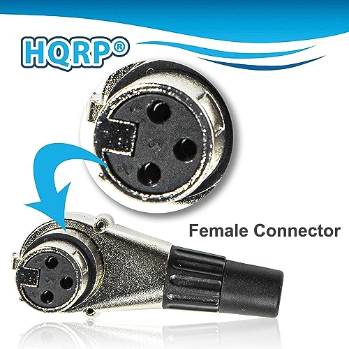 HQRP 2-Pack 3-Pin XLR Adjustable Right Angle Female Connector with 7 Different Position, Compatible with Pro Audio DJ Band XLR Plug Jack Right Angle 3 Pin Mic Microphone Speaker Audio Cable Connector - style: Female