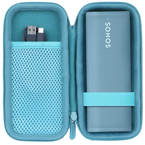 Lebakort Hard Case Compatible with Sonos Roam 2 Portable Waterproof Speaker - color: Blue Case