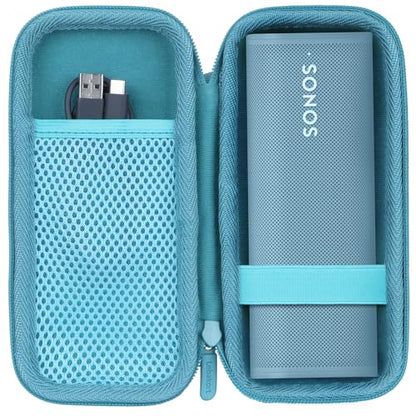 Lebakort Hard Case Compatible with Sonos Roam 2 Portable Waterproof Speaker - color: Blue Case