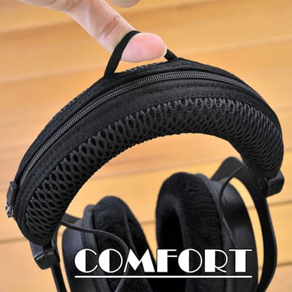 Headphones Headband Cover Compatible with DT770, DT880, DT990, DT 770 PRO, DT 880 PRO, DT 990 PRO Headphones by LTYIVABHTTW (Black Mesh Fabric)