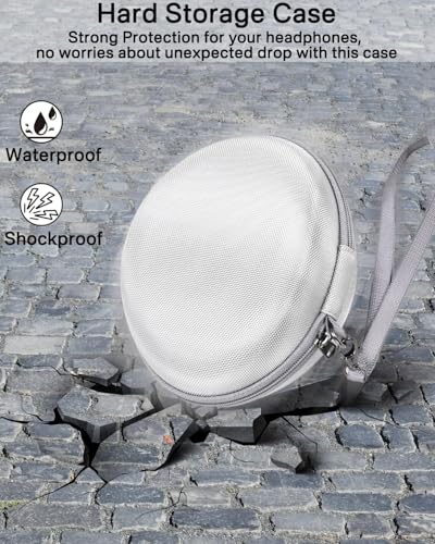 Hard Travel Carrying Case Compatible with Skullcandy Crusher Over-Ear Headphones. (Case Only, Not Include The Device) (Silver) - color: Silver