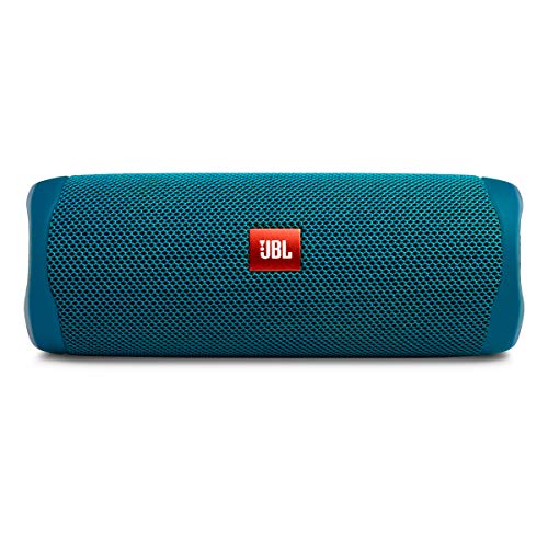 JBL FLIP 5 - Waterproof Portable Bluetooth Speaker Made From 100% Recycled Plastic - Blue | Made from 90 recycled plastic, Sounds better than ever, Bring the party anywhere, Make a splash with IPX7 waterproof design - color: Eco Blue