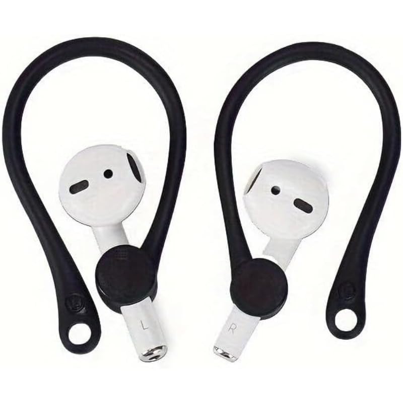 Silicone Ear Hooks, Anti-Lost Ear Tip Covers Compatible with Wireless Earbuds, Sports Accessories