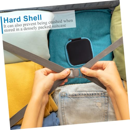 EVA Earphone Storage Box with Zipper, Hard Shell Organizer