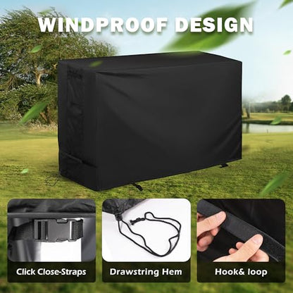 Griddle Cover for Royal Gourmet PD4001 4 Burner Propane Gas Griddle, Flat Top Grill Cover for Royal Gourmet 55in 4-Burner Outdoor Grill - size: 56"L x 23"D x 35"H