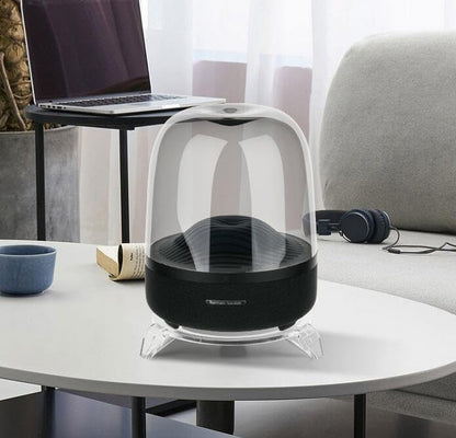 Coyktonty Speaker Stand for Harman/Kardon Aura Studio3/4 Wireless Portable Bluetooth Speaker Mount Desktop Stand Holder (Transparent) - color: Transparent