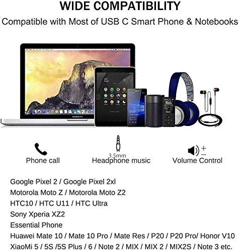 2 Pack USB C to Headphone Jack Adapter Dongle Suitable for iPhone & Android | Type C Audio Aux Cable Compatible with iPhone 17/16/15/ Plus,Pro,Pro Max/iPad/MacBook/Pixel, Samsung & Android phones