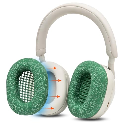 WC SweatZ XM5 - Patented Earpad Sweat Covers for Sony WH1000XM5 by Wicked Cushions | Full 360 Earpad Protection | Sweatproof & Easily Washable | Emerald Tide - color: Emerald Tide
