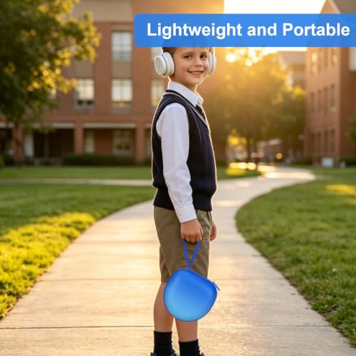 Kids Headphone Case for Candy Bila/Acer Gradient Blue(Case Only) | for iClever BTH12 HS19 BTH20 BT22 BTH26/JoySpark/MIDOLA/ADOOPE/Voopwink /EarFun/JLab/eKids Spiderman/IMYB Kids Headphones - color: Gradient Blue