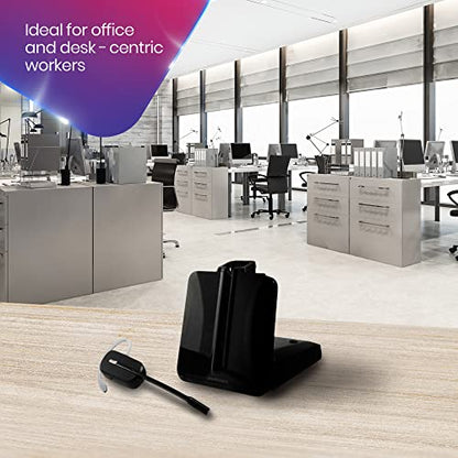 Poly Plantronics CS540 Wireless Office Headset - for SoundPoint VoIP Phones: IP320, IP321, IP330 and IP331 - Electronic Remote Answerer/Disconnect (EHS) and Adapter Included