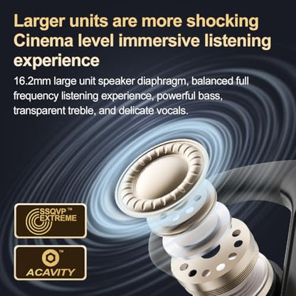 Single Bluetooth Phone Earpiece 48Hrs Earbud One Ear Piece Open Ear Bud Air Bone Conduction Earless Out of Ear Headphones Bluetooth Wireless Headset with Mute Microphone Earhook for Work