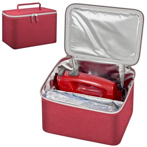 Hand Mixer Storage Case for KitchenAid 5, 6, 7 and 9 Speed Mixers - color: RED