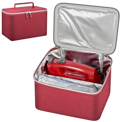 Hand Mixer Storage Case for KitchenAid 5, 6, 7 and 9 Speed Mixers - color: RED