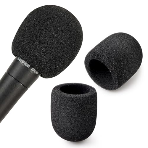 Microphone Cover, 6 Pcs Microphone Windscreen, Foam Mic Cover Suitable for SM58, E835 and Most Standard Handheld Mic