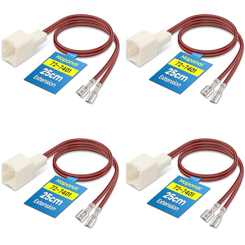72-7401 Speaker Harness，Car Door Speaker Wiring Adapter Plug (4PCS) | Thicker Longer Cable for Nissan Murano, Altima, Rogue, Frontier, Infiniti FX, M35, G25