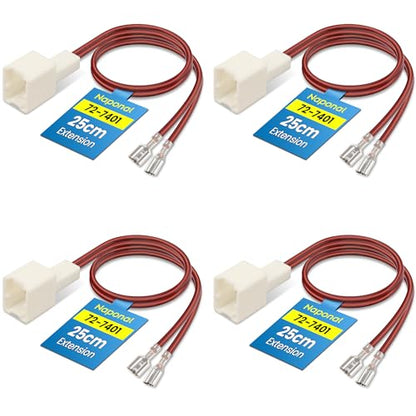 72-7401 Speaker Harness，Car Door Speaker Wiring Adapter Plug (4PCS) | Thicker Longer Cable for Nissan Murano, Altima, Rogue, Frontier, Infiniti FX, M35, G25
