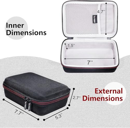 LTGEM Case for Focusrite Scarlett 2i2/Solo 4th Gen USB Audio Interface | Hard EVA Shell, Water-Resistant, Shock Protection, Scratch-Resistant Interior, Portable Travel Storage Case Only