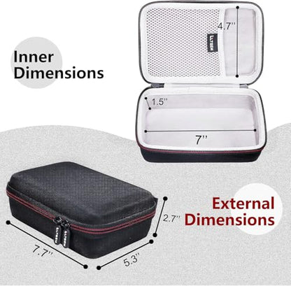 LTGEM Case for Focusrite Scarlett 2i2/Solo 4th Gen USB Audio Interface | Hard EVA Shell, Water-Resistant, Shock Protection, Scratch-Resistant Interior, Portable Travel Storage Case Only