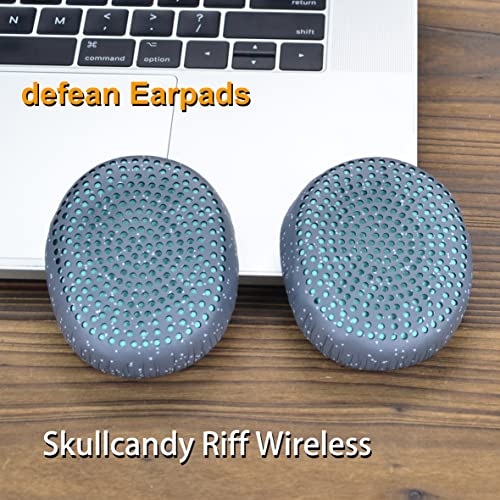 Riff Earpads - defean Replacement Ear Cushion Ear Pads Compatible with Skullcandy Riff Wireless On-Ear Headphones (Blue) - color: Blue