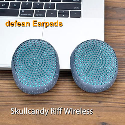 Riff Earpads - defean Replacement Ear Cushion Ear Pads Compatible with Skullcandy Riff Wireless On-Ear Headphones (Blue) - color: Blue