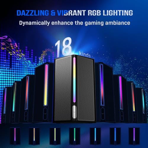 FIFINE AmpliGame A22 2.1 Gaming Computer Speakers with Subwoofer Bluetooth
