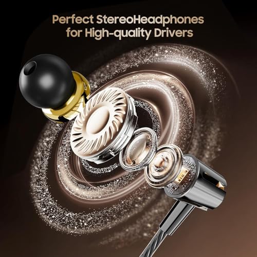 3 Pack Wired Earbuds USB C,Headphones Microphone for iPhone 17/16/15 | Type C Earphones for iPhone 17 Pro Max/Galaxy S25 S24 S23 Volume Control Noise Isolating
