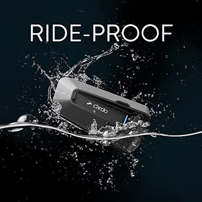 Cardo PACKTALK Edge Motorcycle Bluetooth Communication System Headset Intercom - Single Pack - size: Single Pack, style: Edge