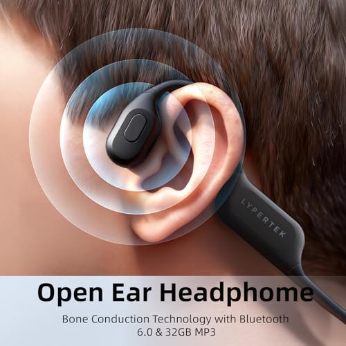 LYPERTEK SoundFree S30 Bone Conduction Swimming Headphones | IP68 waterproof design with 32GB MP3 storage, Bluetooth 6.0 and lightweight fit for phone-free underwater workouts. - color: SOUNDFREE S30-Black