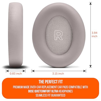 WC PadZ QC Ultra - Earpads for Bose QuietComfort Ultra Gen 1 & 2 | Made by Wicked Cushions | Enhanced Comfort, Thickness & Durability | SandStone - color: SandStone