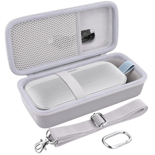 Case for Bose SoundLink Flex 2nd Gen/SoundLink Flex Bluetooth Speaker | Protective Storage Box, Portable Carrying Box, Smooth Zipper, Zippered Closure, Travel-ready, Fog Grey Case - color: Fog Grey Case