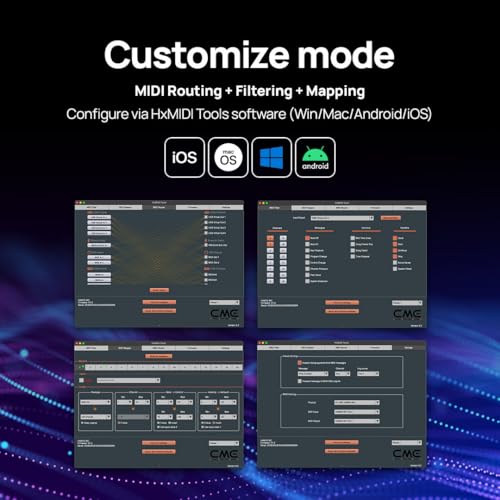 CME H4MIDI WC Advanced USB Host MIDI Interface | Router, Filter, Mapper, Optional WIDI Bluetooth MIDI, Standalone 9V Power Mode, For Guitarists and Producers