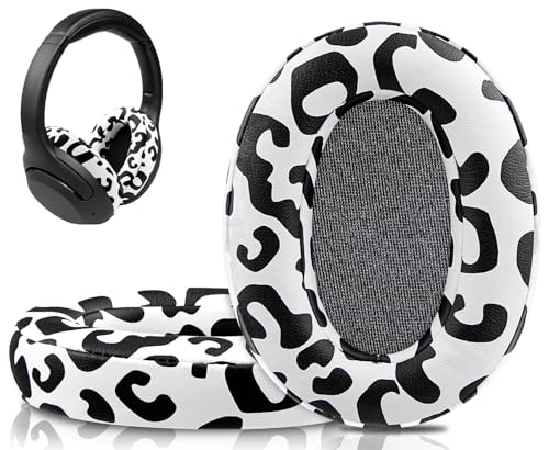 SOULWIT Earpads for Sony WH-XB900N/WH-CH710N/WH-CH720N/WH-RF400/MDR-RF895RK Headphones, Ear Pads Cushions with Soft Protein Leather, High Density Foam - Snow Leopard - color: Snow Leopard