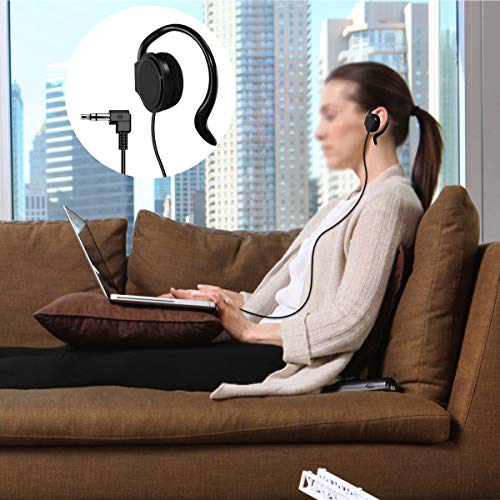 EXMAX 3.5mm Single Side Earphone Earbud One Ear Headphone for EXD-101 ATG-100T ELGT-470 Wireless Tour Guide System Receiver Touring Groups Radio Podcast Laptop MP3/4 Tablet PC Skype YouTube (Left) - color: Left