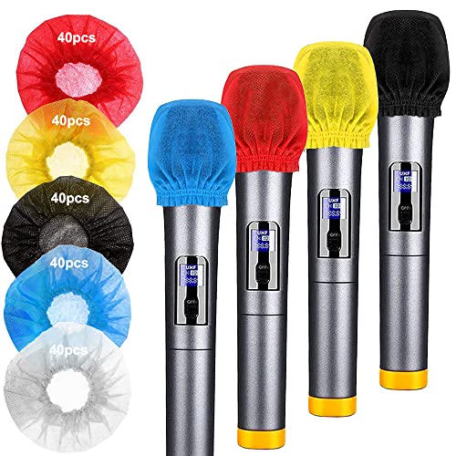 200pcs Disposable Microphone Cover, Handheld Microphone Windscreen