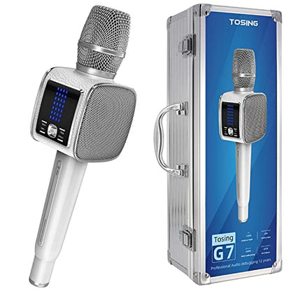 TOSING G7 Professional Karaoke Machine, 20W Portable Bluetooth PA System Speaker, Modern Style, for Smartphones or Tablets, Rechargeable Lithium Battery